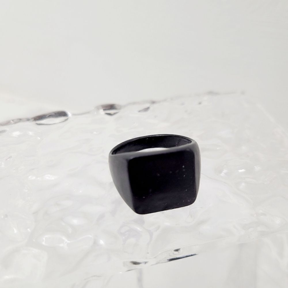 Brand New Black Square Ring Size: 10US
